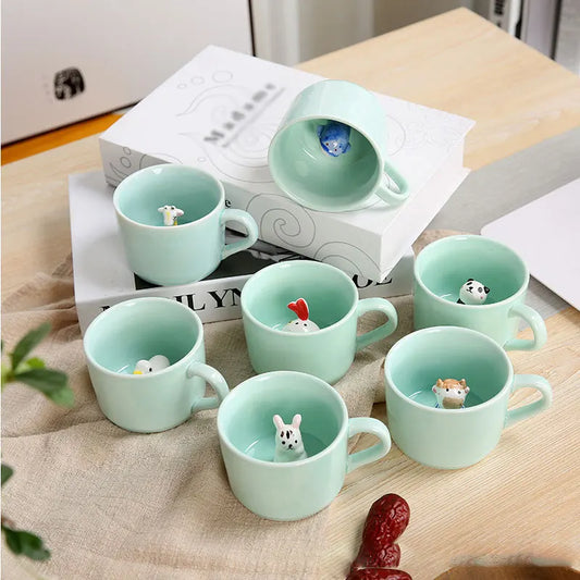 3D Animals Ceramic Mug
